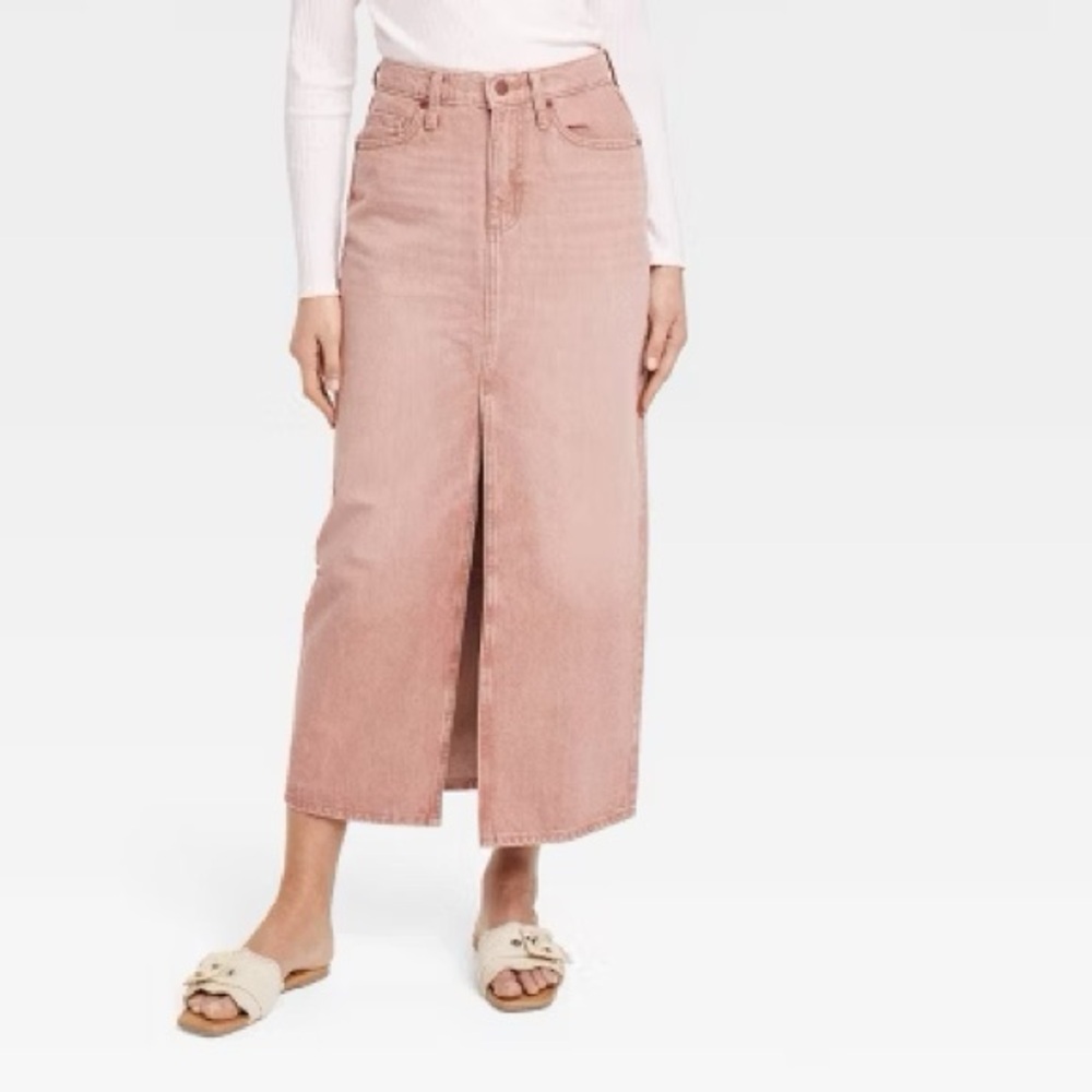 Women's Denim Maxi Skirt - Universal Thread
